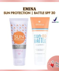 ORIGINAL Sunblock Emina Sun Battle Sun Protection SPF 30 Sunblock Wajah Dan Badan
