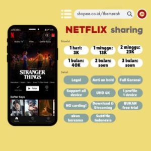 Harga Netflix Sharing 1 Hari 1-2 Minggu 1 Bulan, Aman, Legal, Dan Full ...