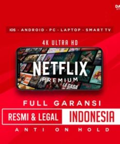 NETFLIX PREMIUM PRIVATE SHARING 1 BULAN ANTI ON HOLD