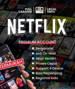 NETFLIX PREMIUM 1 BULAN BERGARANSI PRIVATE SHARING ANTI ON HOLD