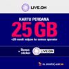 Kartu Perdana XL Live.On 25GB + GRATIS Sticker A