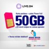 Kartu Perdana XL Live.On 50GB + GRATIS Sticker F