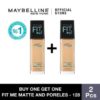 [BUY 1 GET 1] Maybelline Fit Me! Matte+Poreless Liquid Matte Foundation - 128 Warm Nude