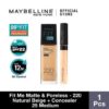 Maybelline Fit Me! Matte + Poreless Liquid Foundation Natural Beige 220 & Concealer Medium 25