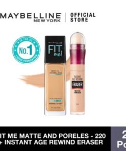 Maybelline Perfect Perfect Instant Makeup 2(Instant Age Rewind Light & Fit Me Liquid Foundation 220)