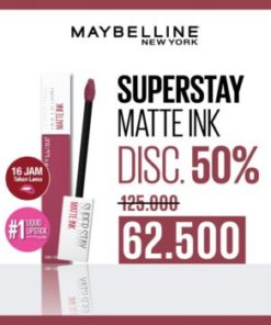 DISKON 50% Maybelline Super Stay Matte Ink Lip Cream Lipcream Superstay