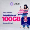 Kartu Perdana Live.On XL Power Max 100GB 30 hari & Sticker J